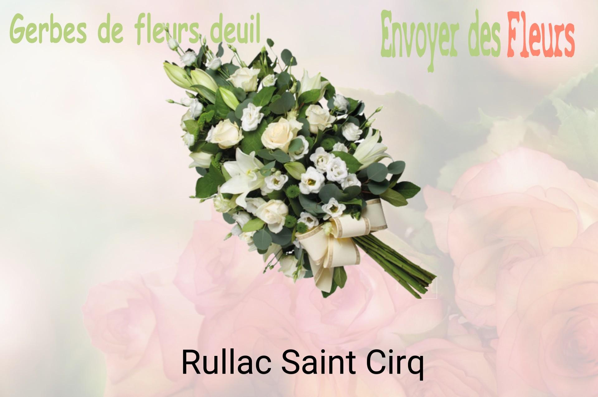 Gerbe de fleurs de deuil livrée à Rullac-Saint-Cirq